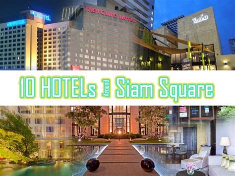 10 Hotels/Hostels around Siam Square Bangkok, Thailand -: Siam Bangkok Map