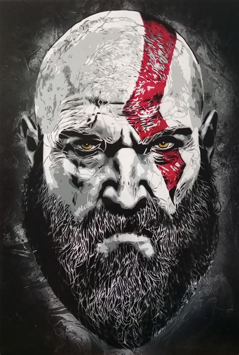 Kratos, Malerei von Sérgio Clemente | Artmajeur