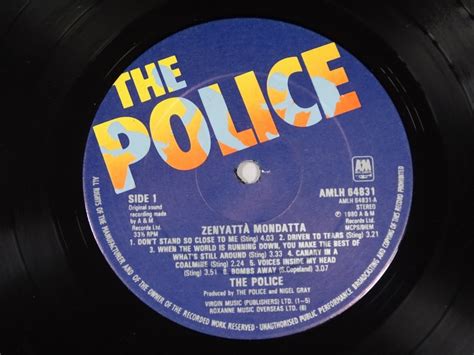 The Police - Zenyatta Mondatta (w/Insert) (LP) - Top Hat Records