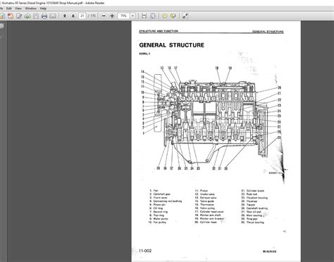 Komatsu Forklift Diesel Engine Shop Manual