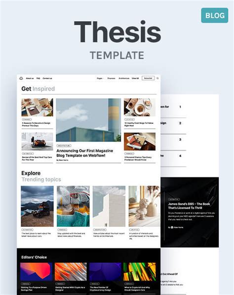 Thesis - Magazine HTML5 Responsive Website Template