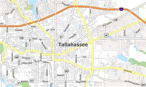 Map of Tallahassee, Florida - GIS Geography