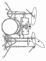 Drum Coloring Pages For Kids sketch template