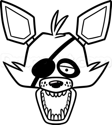 how to draw foxy the fox easy step 8 Pirate Coloring Pages, Fnaf ...