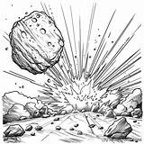 Asteroid Coloring Pages  Free & Printable sketch template