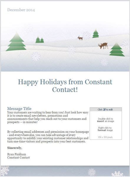 10 Holiday Email Templates for Small Businesses & Nonprofits | Holiday ...