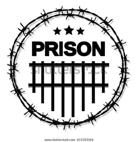 Prison Logo Vector Circle Barbed Wire: เวกเตอร์สต็อก (ปลอดค่าลิขสิทธิ์ ...