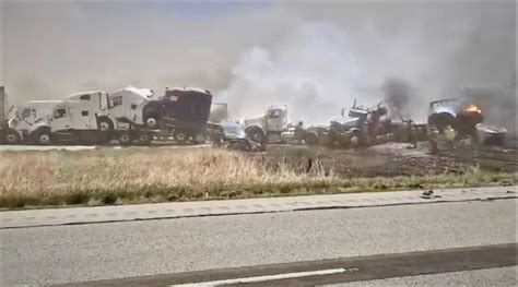 6 dead, dozens injured after dust storm causes 'horrific' pile-up o...