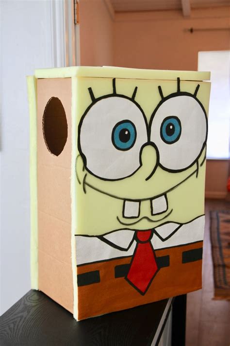 Homemade Spongebob Squarepants Costume From a Box - Ramshackle Glam | Spongebob costume diy ...