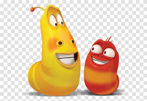 Larva Red And Yellow Smiling At Each Other Larva Cartoon, Toy, Apparel ...