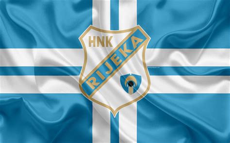 Download wallpapers HNK Rijeka, 4k, Croatian Football Club, emblem ...