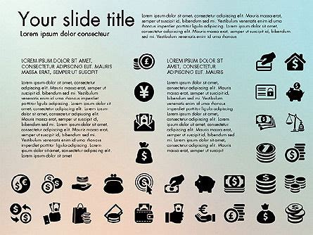 Financial Icons - Presentation Template for Google Slides and PowerPoint | #03151