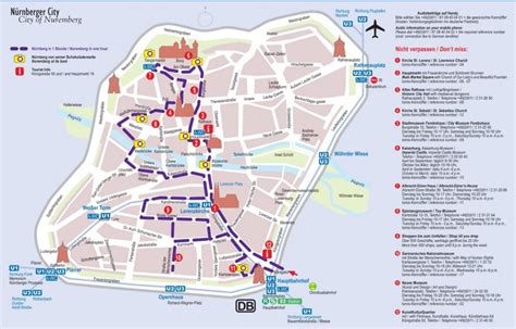 Nürnberg tourist attractions map - Ontheworldmap.com