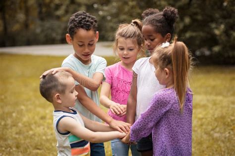 School Friends . Group of Little Friends. Stock Photo - Image of ...