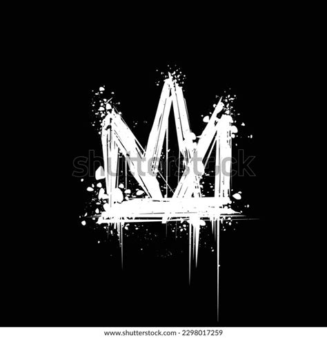 Grunge Style Graffiti Crown Isolated On Stock Vector (Royalty Free) 2298017259 | Shutterstock