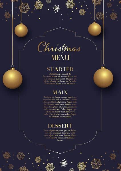 Christmas holiday menu Stock Photos, Royalty Free Christmas holiday menu Images | Depositphotos