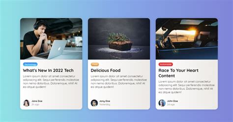 Top 15 CSS Blog Card Design Templates