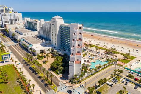 Aerial Photo Hilton Hotel Daytona Beach FL Editorial Stock Photo ...