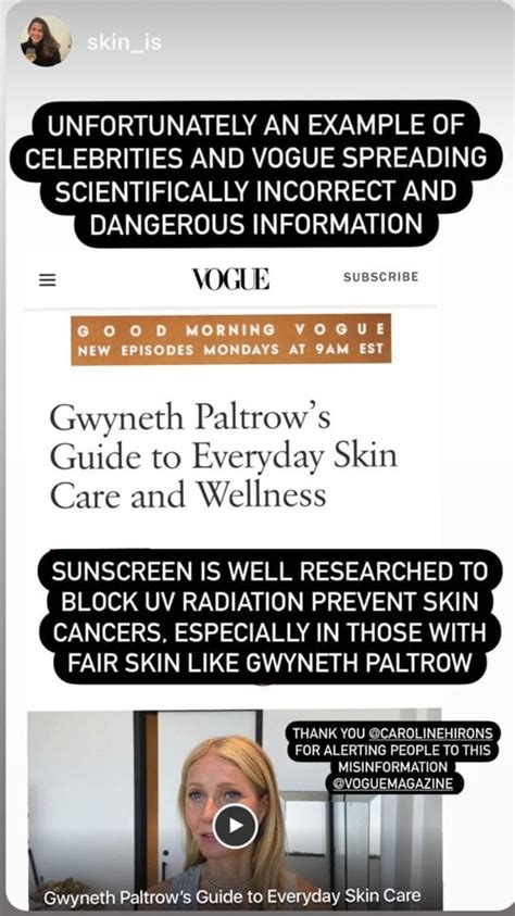 Why the Gwyneth Paltrow skincare routine video is toxic.