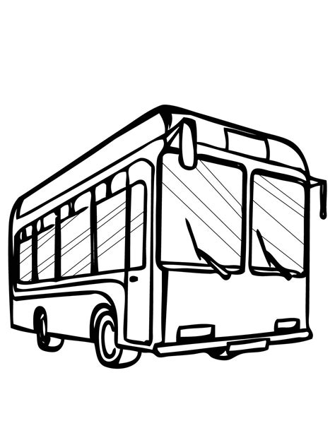 Bus Line Drawing - ClipArt Best