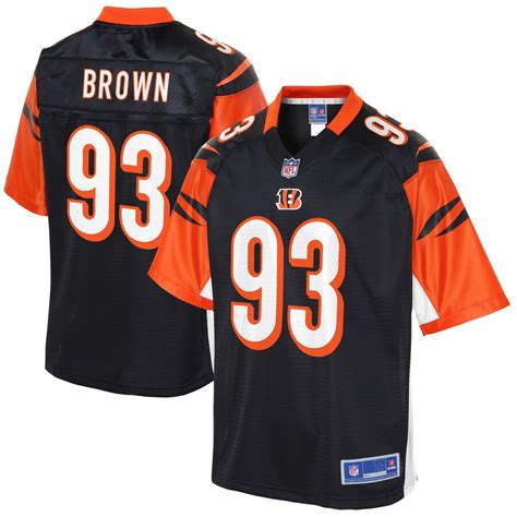 Men's Cincinnati Bengals Andrew Brown NFL Pro Line Black Player Jersey