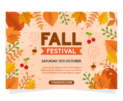 Autumn Poster Design Template