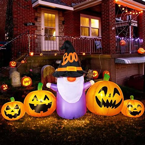 HOOJO 8 FT Length Halloween Decorations Outdoor, Halloween Inflatables ...