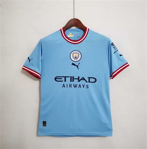 Manchester City 2022/23 Home Kit – Fan Version – The Football Heritage