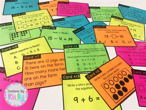 Addition And Subtraction Task Cards