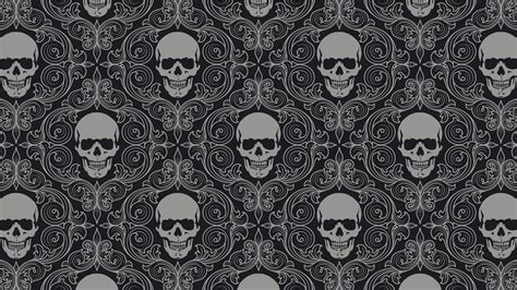 Download Pattern Dark Skull HD Wallpaper