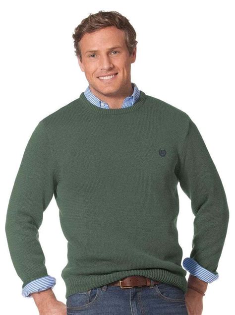 Chaps by Ralph Lauren Men's 100% Cotton Crewneck Sweater - Walmart.com