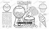 Gumdrops Coloring Printables sketch template