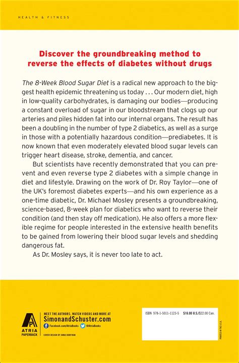 The 8-Week Blood Sugar Diet | Book by Michael Mosley | Official ...