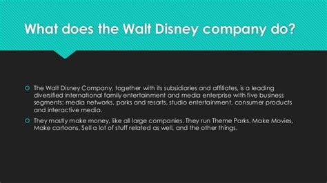 The walt disney company stock