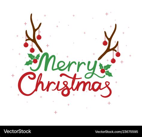 Merry christmas card design Royalty Free Vector Image