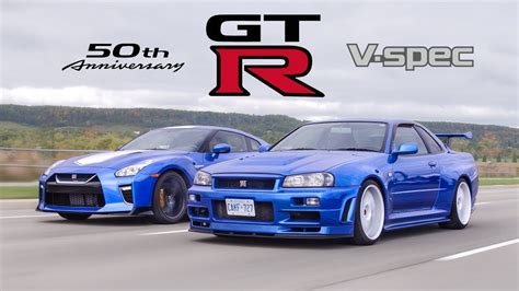 2021 Nissan GTR 50th Anniversary Edition vs R34 Skyline GTR V-Spec - Meet Your Heroes - car news ...