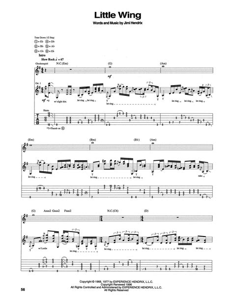 Little Wing by Jimi Hendrix - Guitar Tab - Guitar Instructor