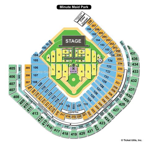 Minute Maid Park, Houston TX - Seating Chart View