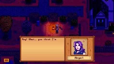 Stardew Valley: Abigail 6 Heart Event - YouTube