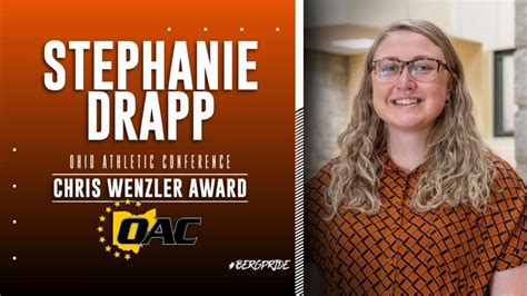 Recent grad wins OAC's Chris Wenzler Award | Heidelberg University