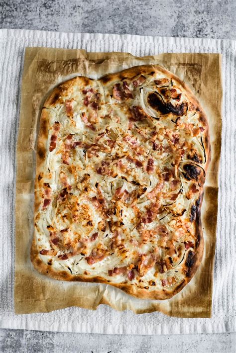 Tarte Flambee (French Bacon & Onion Tart) Recipe