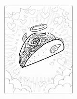 Mexican Food Coloring Pages sketch template