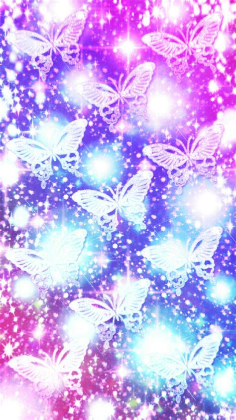 Aesthetic Sparkles Purple Butterflies Wallpapers - Wallpaper Cave