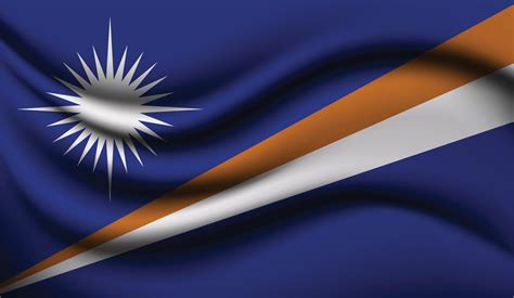 Marshall Islands Realistic waving Flag Design 3810817 Vector Art at Vecteezy