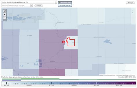 Elsie, Michigan (MI) income map, earnings map, and wages data