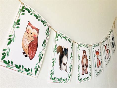 Woodland Animals Baby Shower Woodland Animals Banner | Etsy