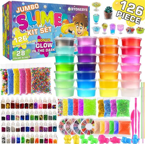 Amazon.com: Byonebye 132 piezas DIY Slime Making Kit para niñas niños ...