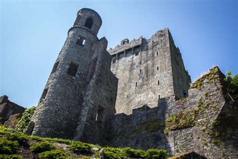 Kissing the Blarney Stone at Blarney Castle, Ireland