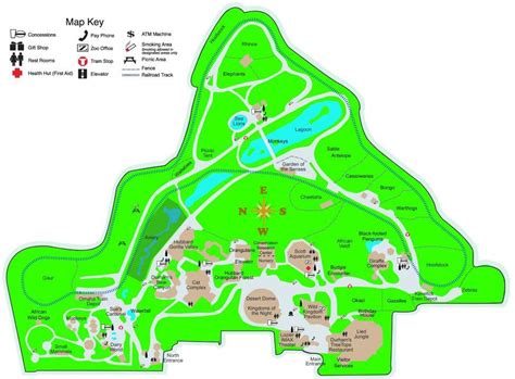 Henry Doorly Zoo - map | Zoo map, Entertaining, Omaha