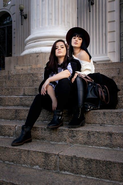 Two Girl Sitting on Stair Steps · Free Stock Photo